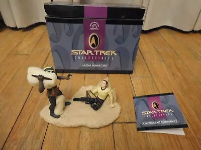 Vintage Applause Star Trek The Arena Kirk Miniature Figurine Set MIB #2079/7500 • $30