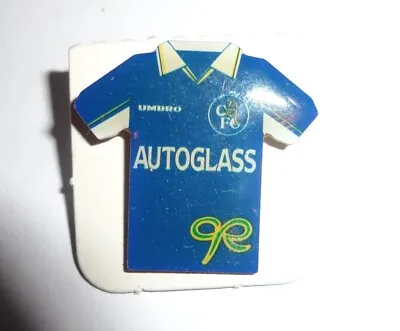 Chelsea Football Club Shirt Pin Lapel Badge 1990 Autoglass MacMillan • £4.99
