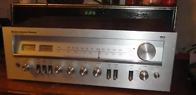 Vintage MCS 3223 AM/ FM Stereo Receiver Works WITH ISSUES AS-IS Woodgrain Silver • $28