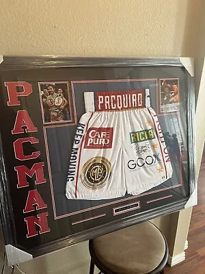 Manny Pacquiao Authentic Autograph Signed Trunks COA Beckett • $899