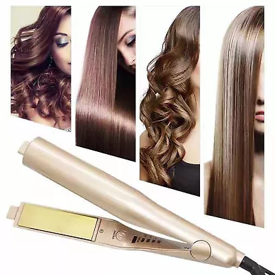 2-in-1 Hair Straightening Irons Fast Heating Curler And Straightener • $25.53