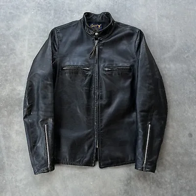 Original Vintage Buco J100 Steerhide Cafe Racer Leather Jacket Size 38 1950’s • $1299.95