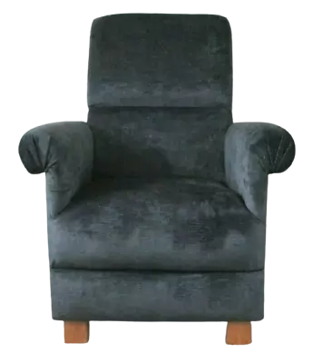 Laura Ashley Villandry Charcoal Grey Fabric Adult Chair Armchair Accent Plain  • £229.95