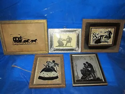 Vintage Framed Silhouettes Lot Of 5 Assorted • $21