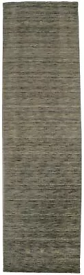 3X10 Solid Hand-Loomed Gabbeh Runner Rug Hallway Wool Home Decor Carpet 2'8X9'7 • $229.36