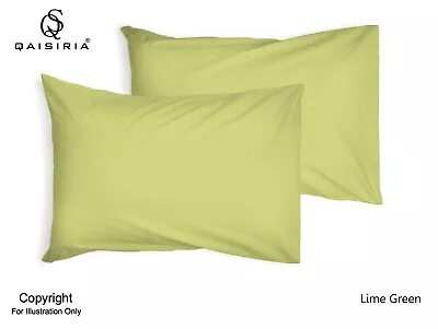 Pack Of 2 X Housewife / Standard Pillowcase . 100% Poly Cotton. Size 50 X 75 Cm. • £4.49
