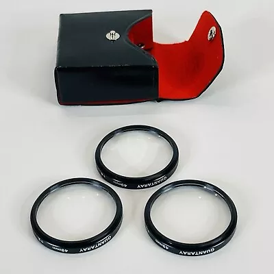 Quantaray 49mm Close-Up Camera Lens Filter Set  +1 +2 +4 W/ Case Japan Made • $3.16