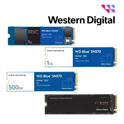 $79 • Buy WD 500GB 1TB 2TB NVMe SSD SN850 Black Blue M.2 Solid State Drive PC Laptop 