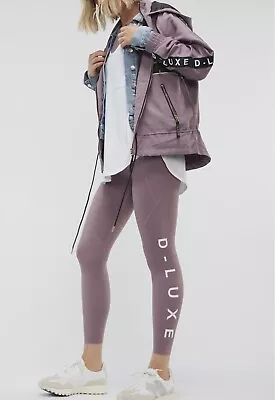 Decjuba D-luxe Logo Legging Plum Size Small Bnip Rrp $79.95 • $58