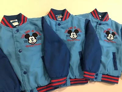 Lot Of 3 Matching Disney Mickey Mouse Bomber Jackets/Coats Size 2T • $30