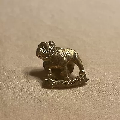 Vintage MACK TRUCK 75th Anniversary Employee Lapel Pin Bulldog Trucking Goldtone • $13.49