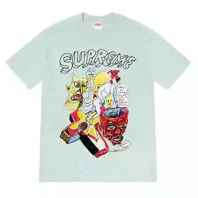 Supreme X Daniel Johnston Graphic Tee Light Teal Size M Ss20 • $55