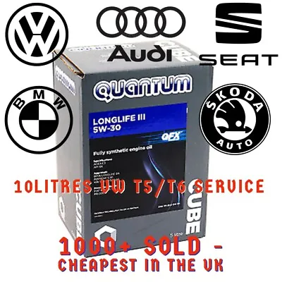 Quantum Longlife 3 5w-30 Fully Synthetic Oil 10 Litres  VAG VW 504/507 T5 T6 • £74.95