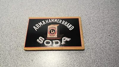 NEW Vintage  ARM & HAMMER BAKING SODA  Refrigerator Magnet 3.5 X2  Wood • $5.65