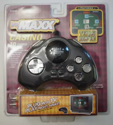 VS MAXX 10 Plug N Play Plus Casino Texas Hold’em Blackjack & More Games NEW • $10.95