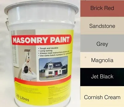 20ltr Smooth Masonry Paint Exterior - Cornish Cream • £40