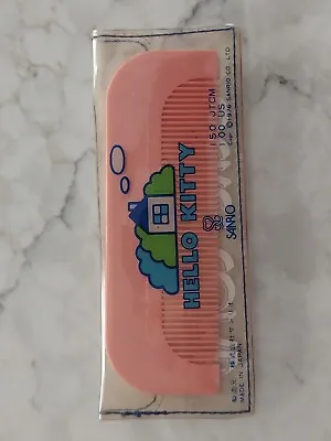1976 Vintage Hello Kitty Sanrio Pastel Kawaii Comb & Carrying Case From Japan • $15