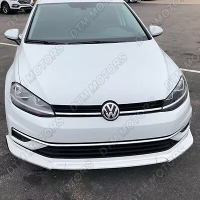 For 2018-2021 Volkswagen VW Golf MK7.5 Painted White Front Bumper Body Kit Lip • $53.99