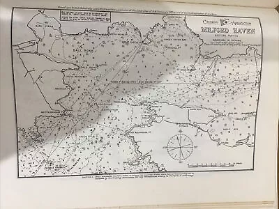 VINTAGE SEA CHART / NAUTICAL MAP 1961 Milford Haven  X 4 Charts • £3.25