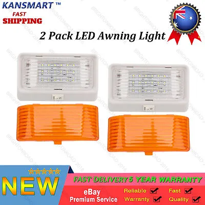 2PCS LED Awning Light RV Exterior For Caravan Annexe Jayco Eagle Swan Camper  • $40.84