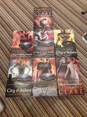 £2 • Buy 7 X Cassandra Clare Novels.  1 -6 The Mortal Instruments + Book 1 City Of Bones.