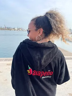 £26 • Buy JALAPENO PONCHO TOWEL BEACH SWIMMING CHANGING ROBE. Warm And Dry In Style!