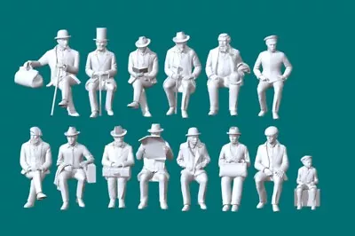 Railroad Passengers Full Set 1/16th Resin Printed • £110