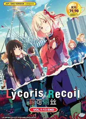 DVD ANIME Lycoris Recoil *English Version* (Vol.1-13 End) Free Shipping • $16.90