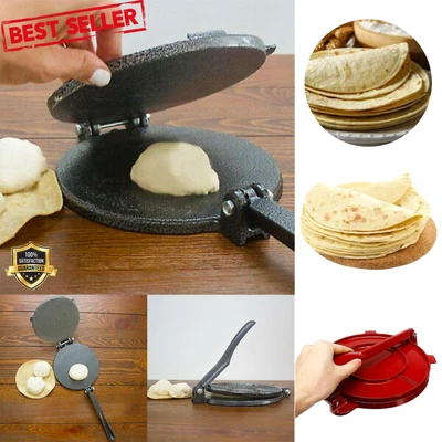 $31.69 • Buy Tortilla Maker Press Cast Iron Aluminum Tortillas Dough Baking Press DIY Kitchen