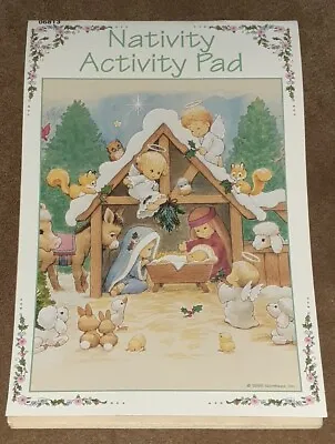 Unused Vintage Morehead Nativity Activity Pad 1999 Christmas Coloring Book • $3.88