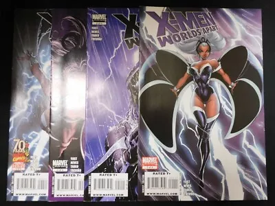X-men Worlds Apart 1-4 Marvel Comic Set Complete Storm Yost Neves 2008 Fn+ • $4
