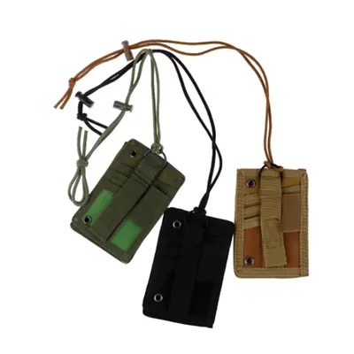 Tactical ID Card Case Patch Neck Lanyard & ID Card Holder Credit Card Organizer • $8.36