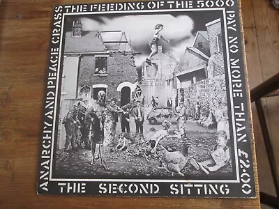 Crass The Feeding Of The 5000 The Second Sitting Poster Sleeve Vinyl Record LP • £32.99