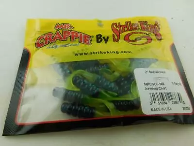 Strike King Mr Crappie 2  Slabalicious Junebug Chartreuse Bait NIP Pack Of 15 • $2.99