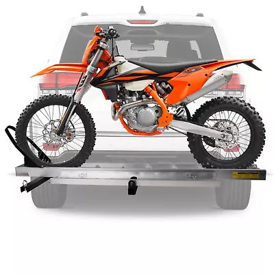 LUCKYERMORE Motorcycle Carrier Hitch-Mounted Scooter DirtBike Hauler Rack • $229.99