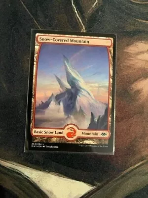 Snow Covered Mountain - Full Art - Modern Horizons - Mtg - Nm • $1.50