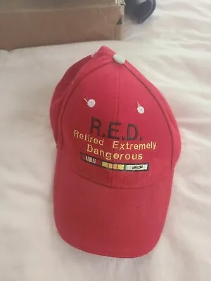 R.E.D Hat/ Retired Military & Police/Veterans/ Golf Hat • $17.40