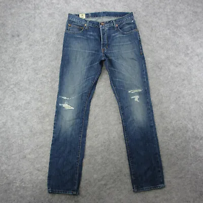 4 Stroke Jeans Mens 32x32 Blue Medium Wash Straight Leg Jeans • $19.99