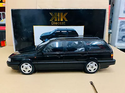 $85.90 • Buy KK Scale Models Volkswagen VW Passat B3 Estate VR6 Black 1/18 Scale DieCast NIB