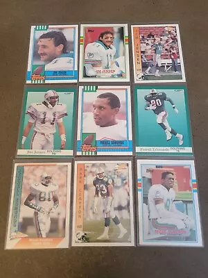 1989-1992 Miami Dolphins Football Card Lot! Jim Jensen! Edmunds! Mark Clayton! • $0.25