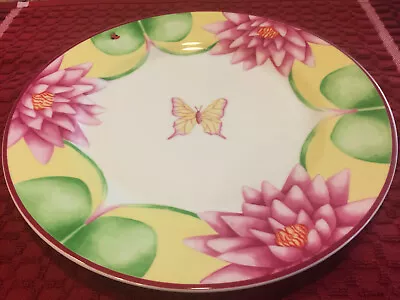 New J. WILLFRED Leslie Sattler Decorative 10-3/4  Plate Butterfly Ladybug GORGEO • $9.99