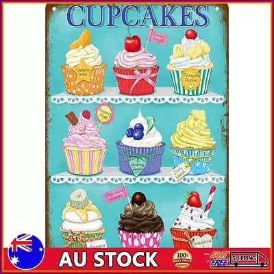 Ice Cream Metal Vintage Tin Painting Flat Tin Sign Wall Poster Bar Decor 20x30cm • $9.39