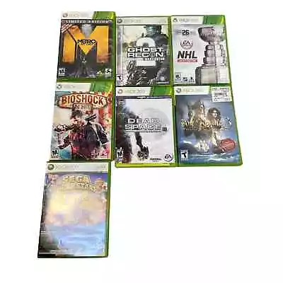 XBOX 360 And Xbox 360 Live Games Lot Bundle Of 7 • $55