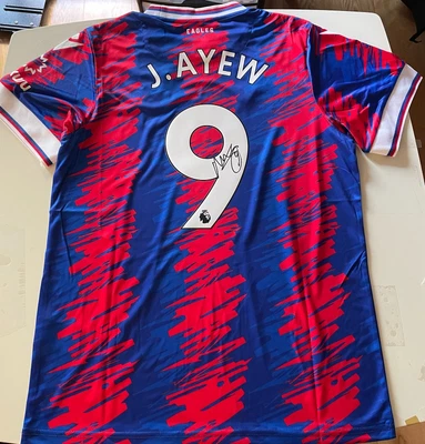 £55 • Buy Jordan Ayew Signed Crystal Palace 2022 2023 Home Shirt Exact Proof