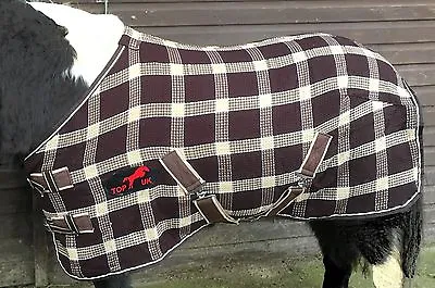 £18.75 • Buy Mini/ Shetland/ Pony Brown And Beige Waffle/cooler Rugs.3'0  To 4'6  