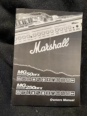 Vintage Marshall MG50DFX  Amp Owners Manual • £4.99