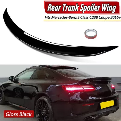 For Benz E Class C238 E400 Coupe 2016+ AMG Style Gloss Black Trunk Spoiler Wing • $99.99