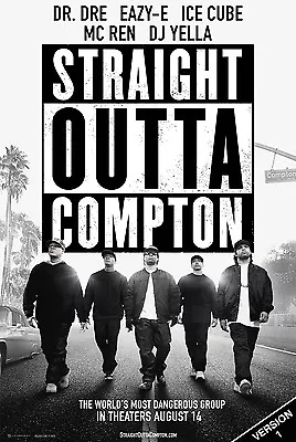 NWA Straight Outta Compton Poster | 6 Versions | Dre Ice Cube Eazy-E LP CD Frame • $15.95