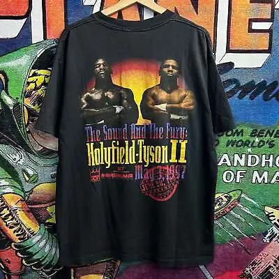 Vintage 97’ Mike Tyson Vs Holyfield Boxing Tee Size XL • $126.50