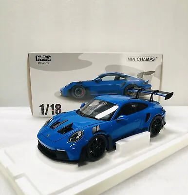 1/18 Minichamps Porsche 911 992 Gt3 RS 2022 Blue Diecast Opening LimitedNo Norev • $260